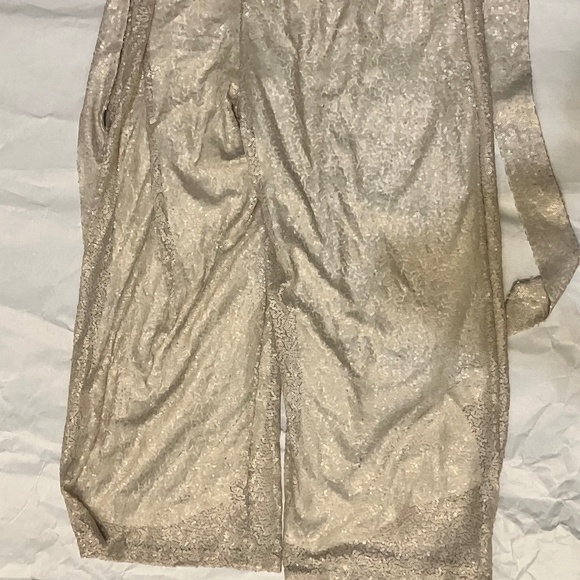 Eloquii Elegant Cream Sequin Jumpsuit - Picture 8 of 9